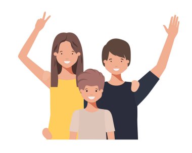 aile sallayarak avatar karakter