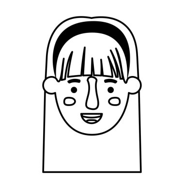 güzel ve genç kadın baş