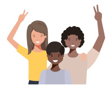 aile sallayarak avatar karakter