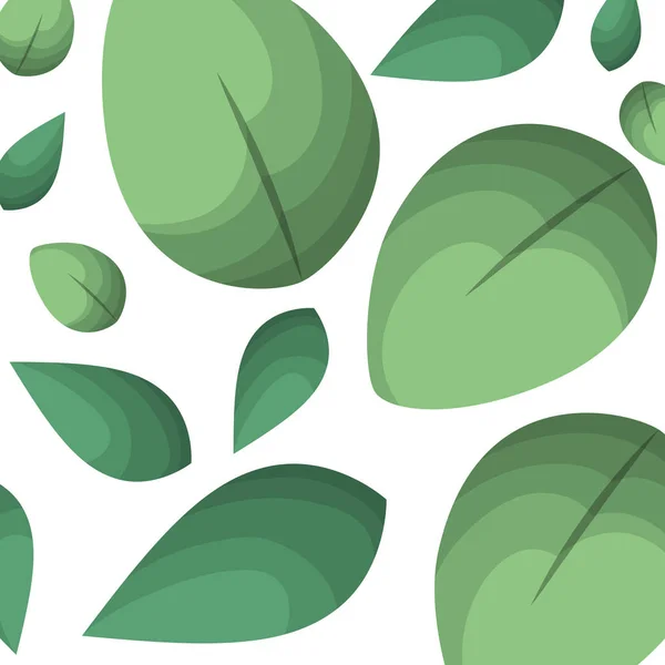 Schöne Blätter Muster Hintergrund — Stockvektor