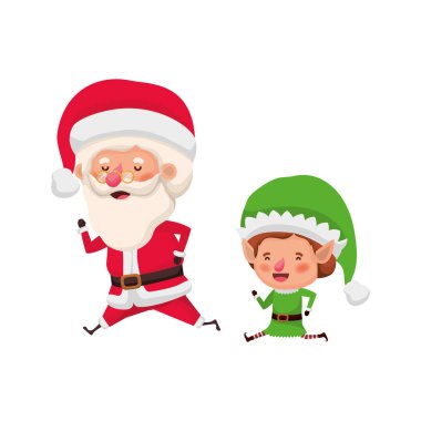 Elf hareket avatar karakter ile Santa Claus