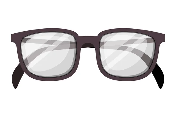Occhiali icona accessorio ottico — Vettoriale Stock