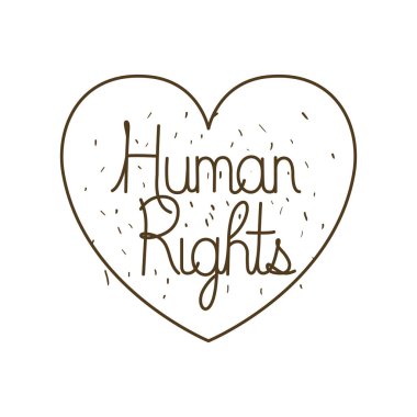 insan hakları izole simgesi