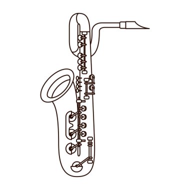 müzik aleti saksafon simgesi