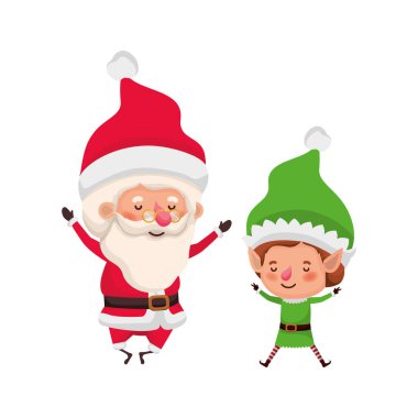 Elf hareket avatar karakter ile Santa Claus