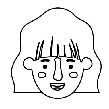 güzel ve genç kadın baş