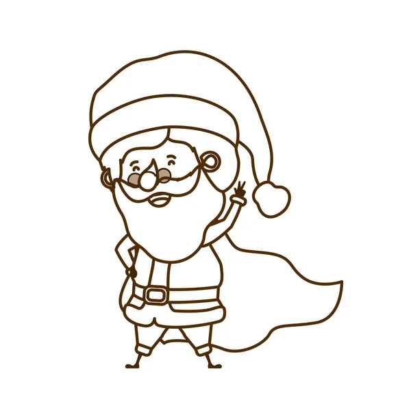 Santa claus personnage avatar en mouvement — Image vectorielle