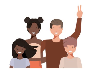 aile sallayarak avatar karakter