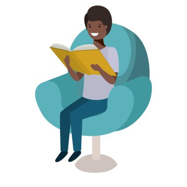 kanepe avatar karakteri adam okuma kitap