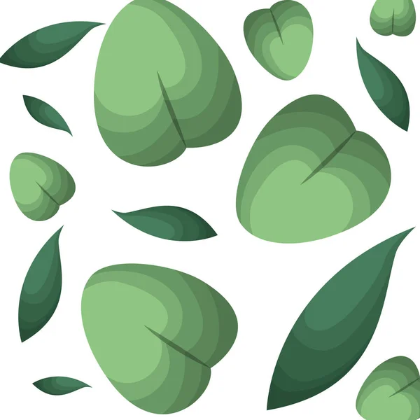 Όμορφα φύλλα μοτίβο φόντου — Διανυσματικό Αρχείο