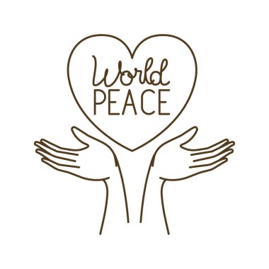 dünya barış avatar karakteri alan eller