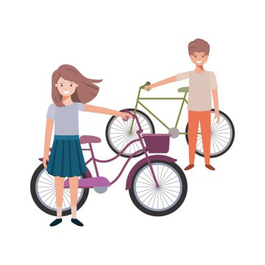 bisiklet avatar karakteri olan çocuklar