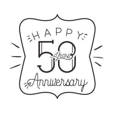 yıldönümü kutlama kartı simgesi için 50 numara