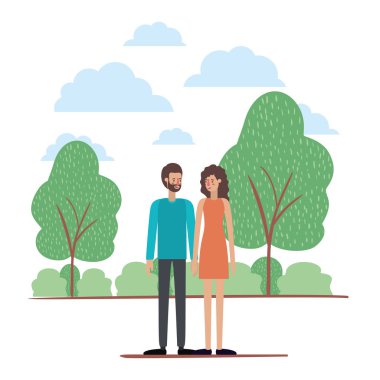 Park Avatars karakterler üzerinde çift