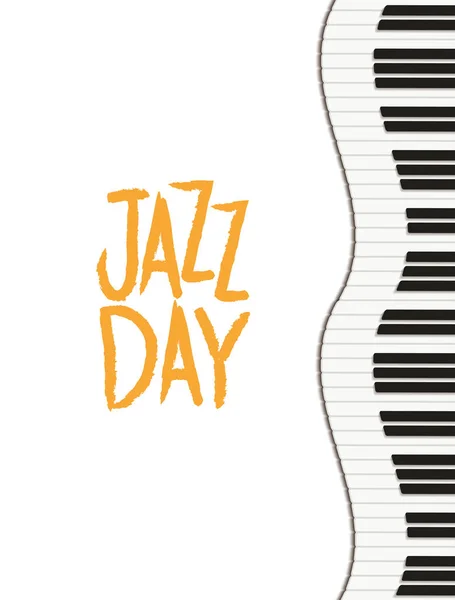 Icona isolata etichetta jazz day — Vettoriale Stock