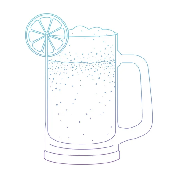 Jar bier drinken pictogram — Stockvector