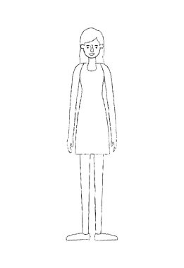 güzel ve genç kadın karakter