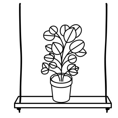 raf bitkileri izole simgesi