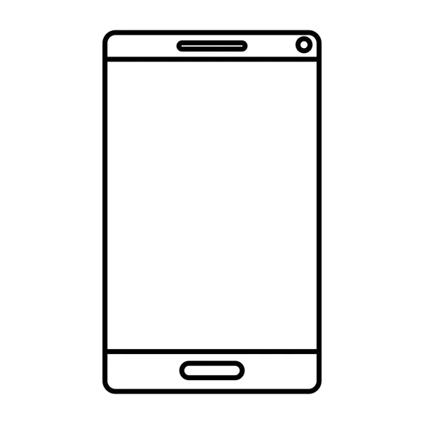 Smartphone device isolated icon — Stock Vector