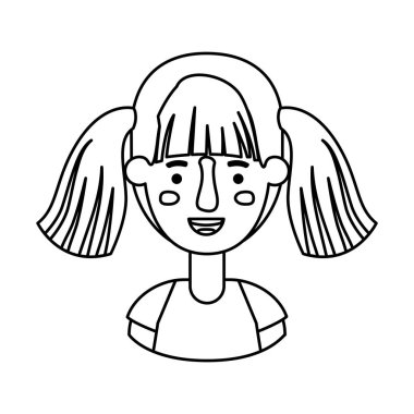 güzel ve genç kadın karakter