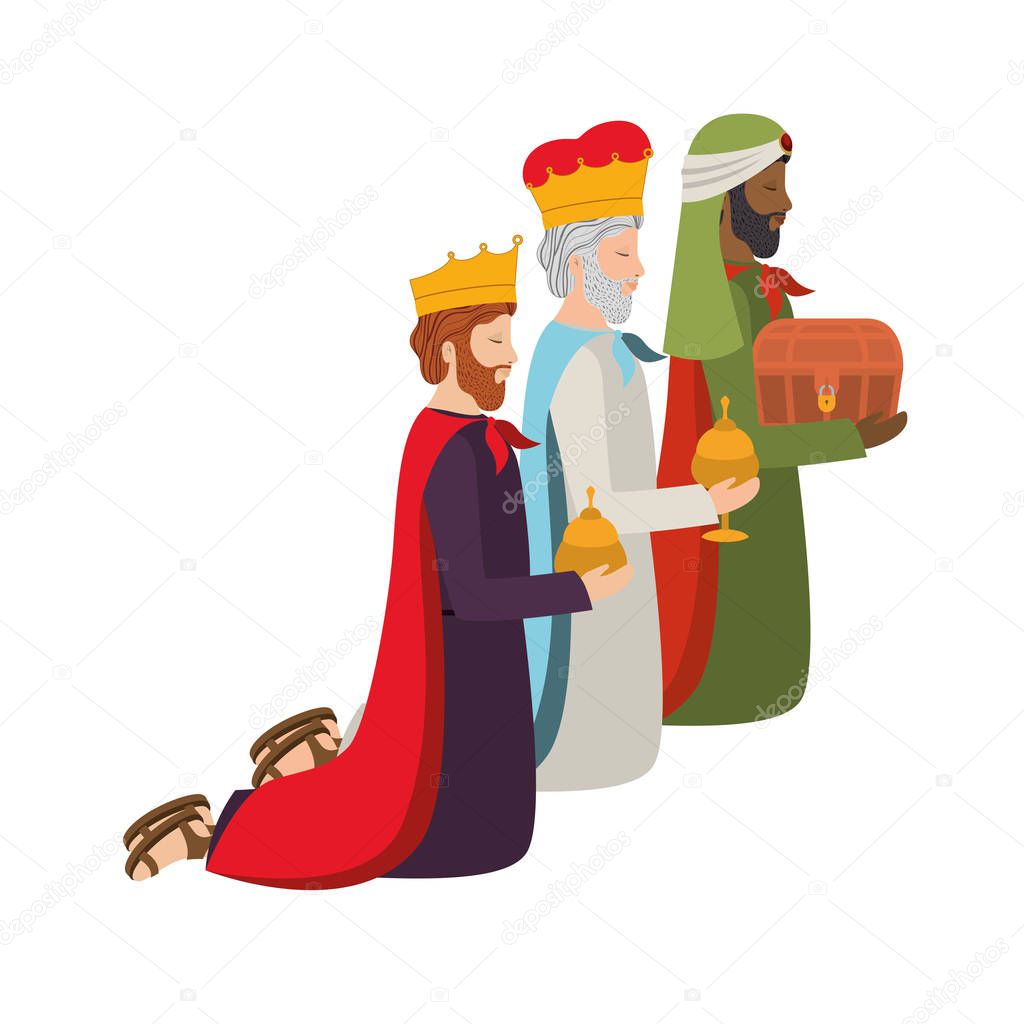 wise kings down on my knees manger characters