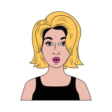 genç kadın avatar karakter