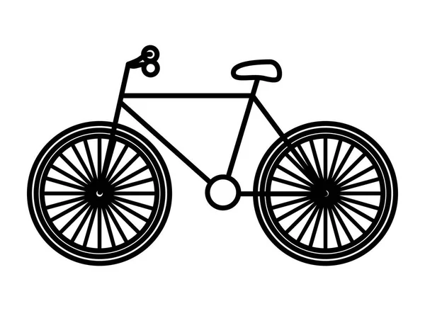 Bicycle vehicle isolated icon — Stock Vector