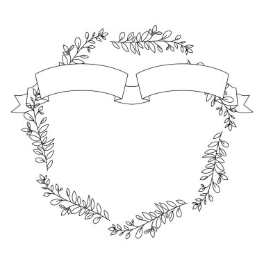 taç yaprakları ve şerit dairesel çerçeve