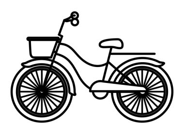 Bisiklet araç izole simgesi