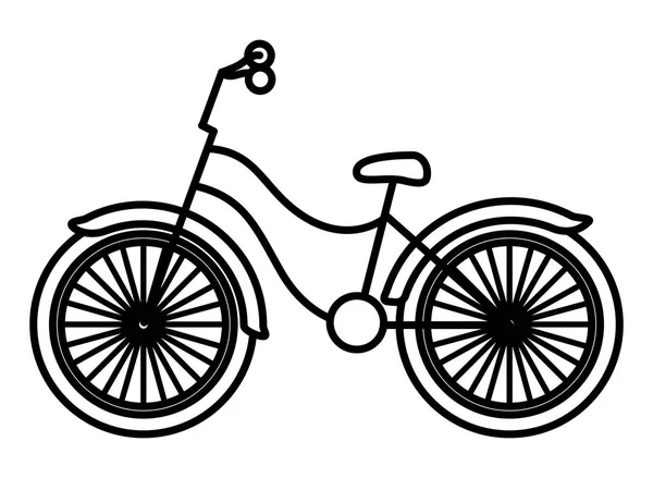 Fahrrad Fahrzeug isoliert Ikone — Stockvektor