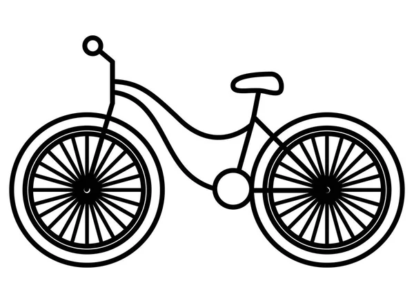 Ícone de veículo de bicicleta isolado —  Vetores de Stock