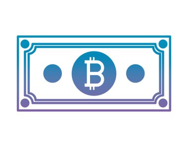 Bill bitcoin ticaret teknoloji simgesi