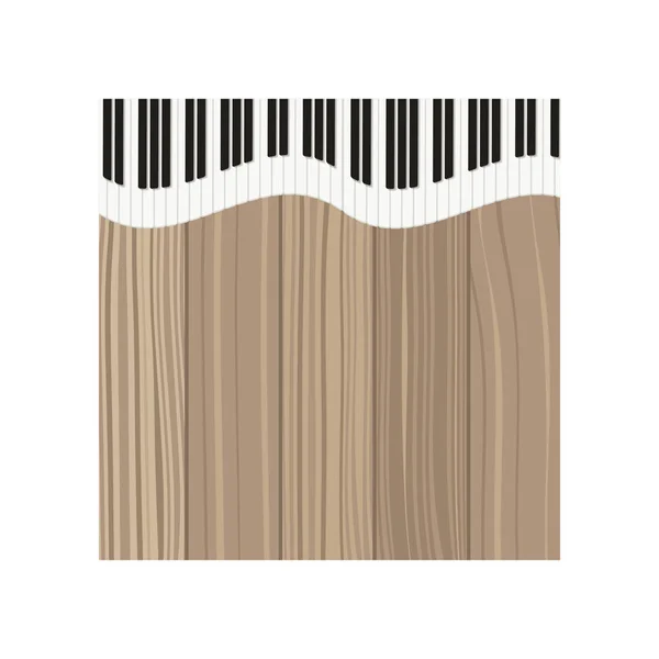 Instrument de musique modèle piano clavier — Image vectorielle