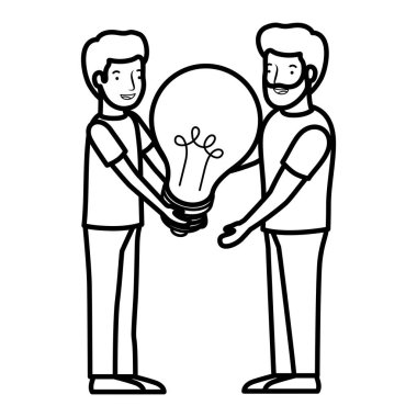 ampul avatar karakter ile erkekler