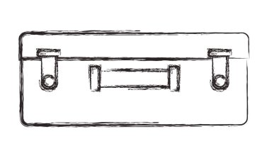 bavul seyahat izole simgesi