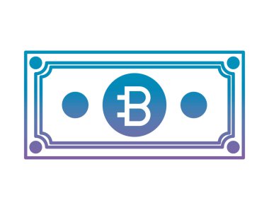 Bill bitcoin ticaret teknoloji simgesi