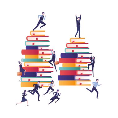 kitap avatar karakter ile iş grubu