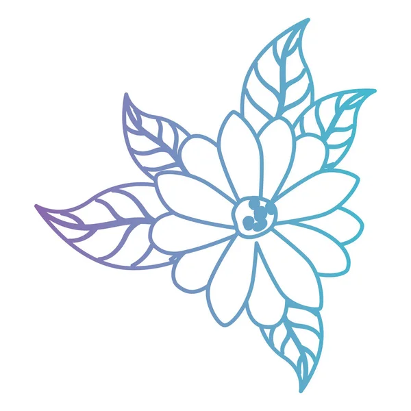 Krásná květinka a listinová zahrada — Stockový vektor