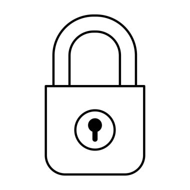güvenli güvenli asma kilit simgesi