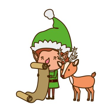 Ren geyiği avatar karakter ile Elf