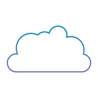 bulut gökyüzü izole simgesi