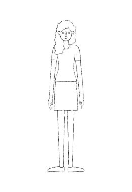 güzel ve genç kadın karakter