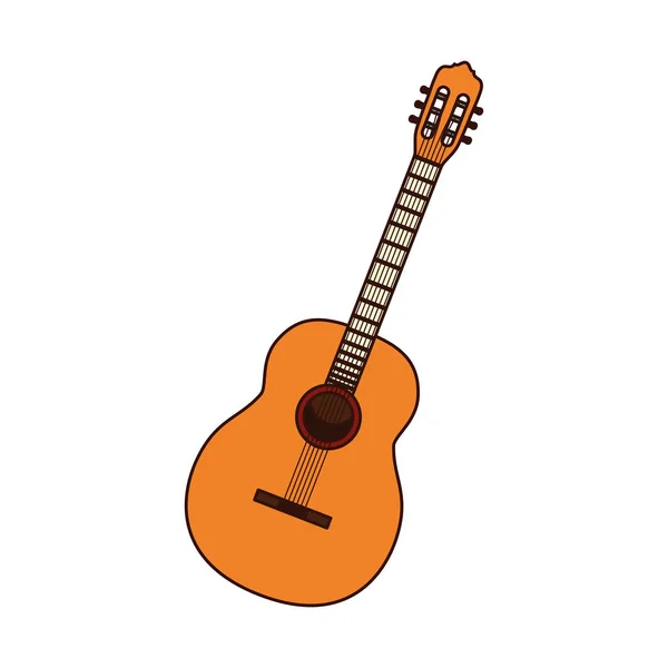 Musical instrument guitar icon — Stock Vector