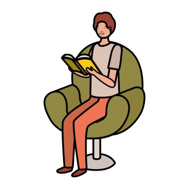 kanepe avatar karakteri adam okuma kitap