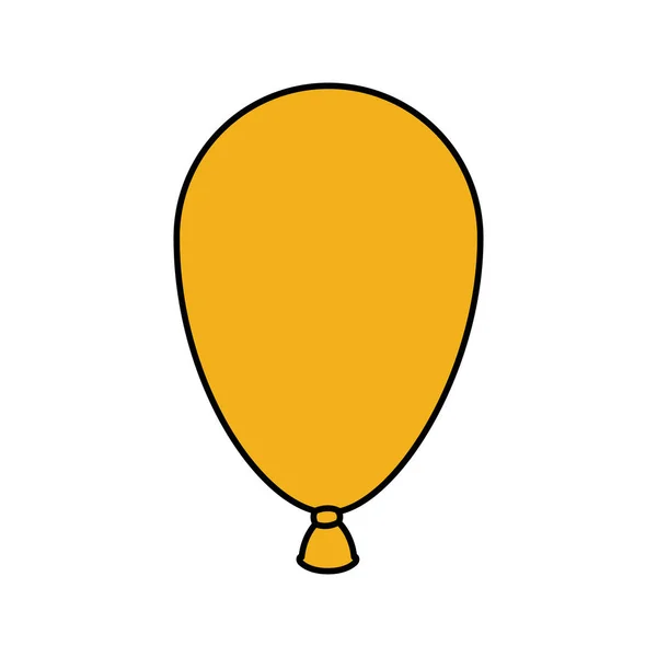 Globo helio icono flotante — Vector de stock