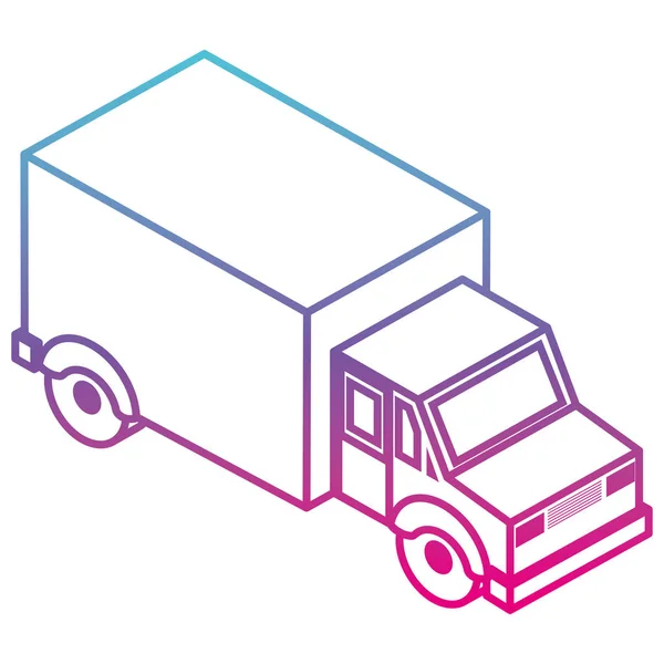 Truck transport delivery icon — Stock Vector