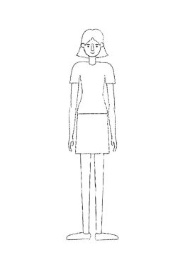 güzel ve genç kadın karakter