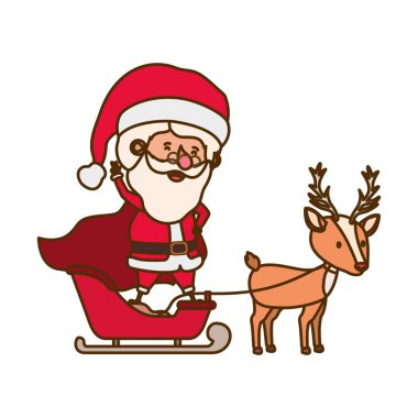 Ren geyiği avatar karakter ile Noel Baba