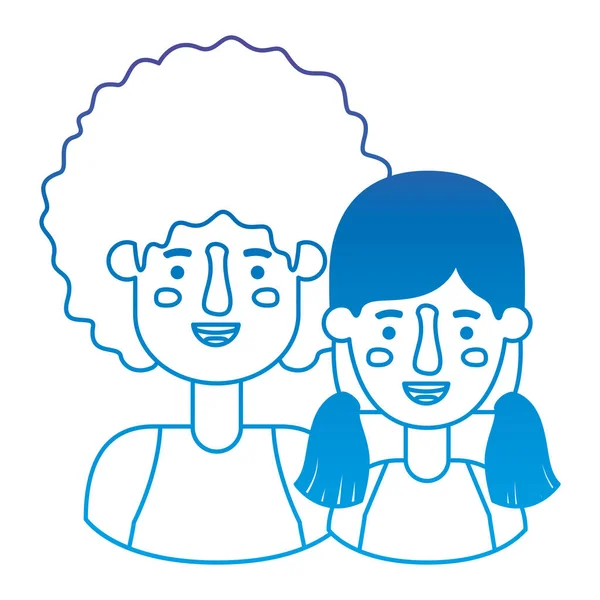 Çift avatar karakter simgeler