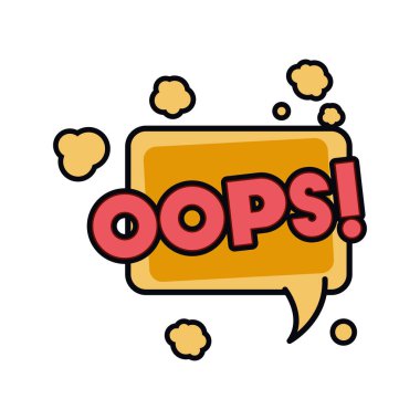 konuşma kabarcık izole kelime komik sembol